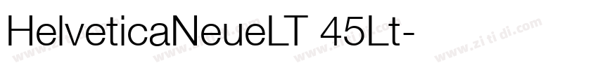 HelveticaNeueLT 45Lt字体转换